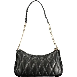 Black Polyurethane Women Bag