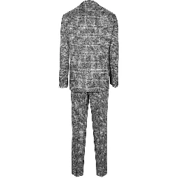 Gray Silk Two-Piece Suit