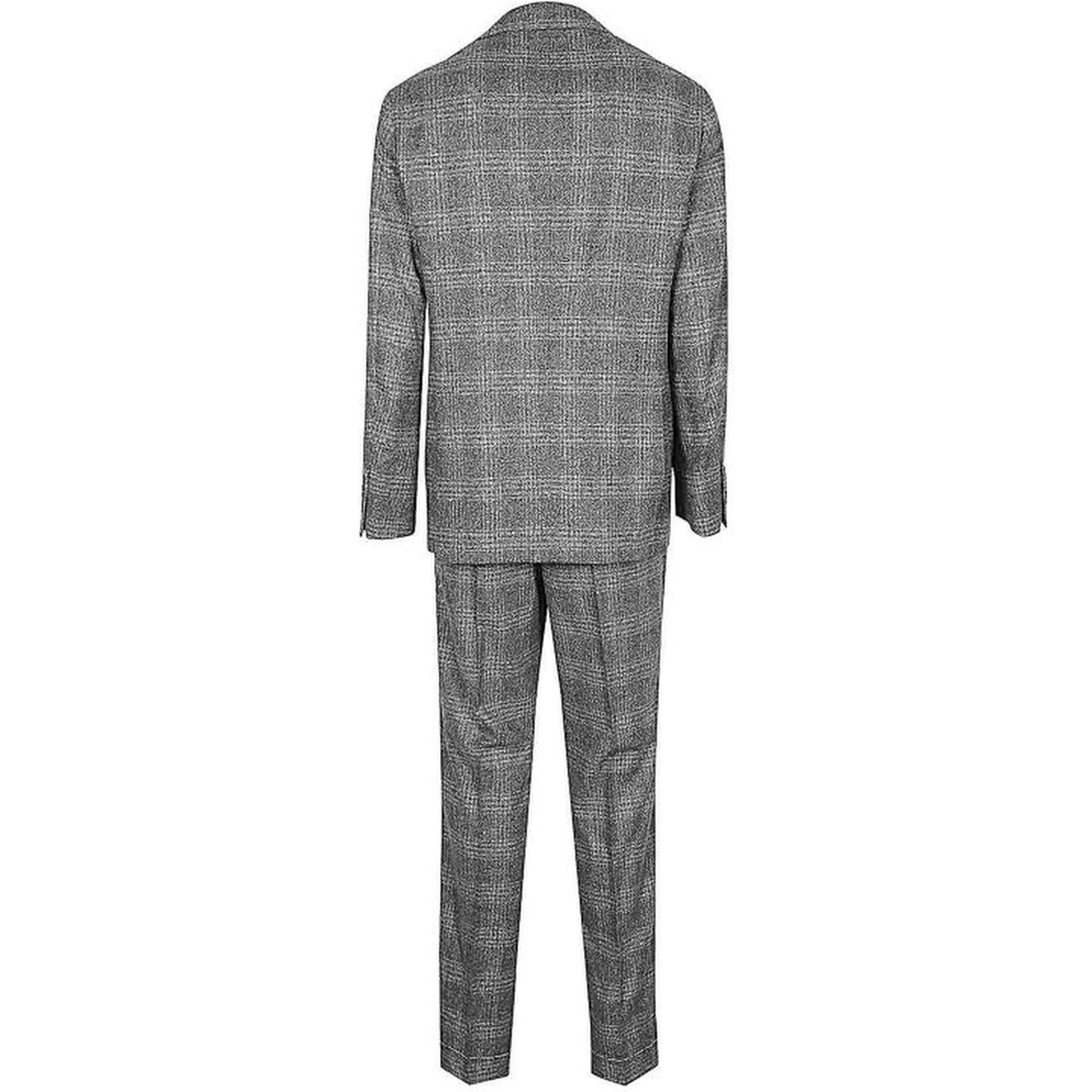 Gray Silk Two-Piece Suit