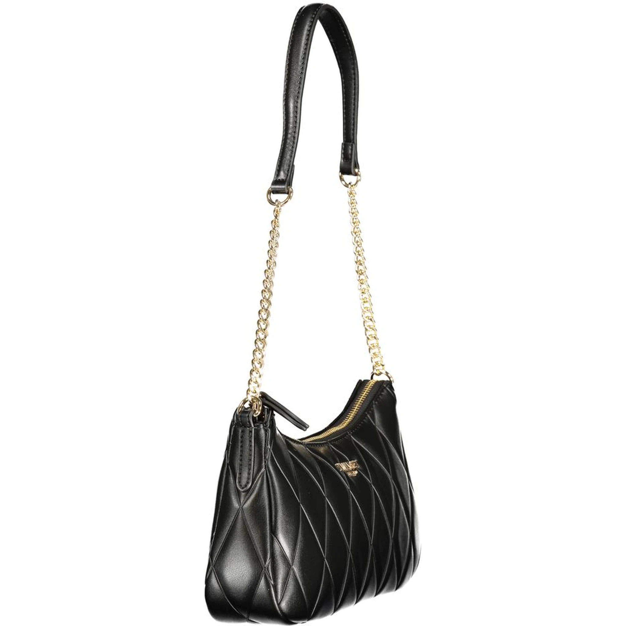 Black Polyurethane Women Bag
