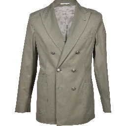 Green Cotton Blazer