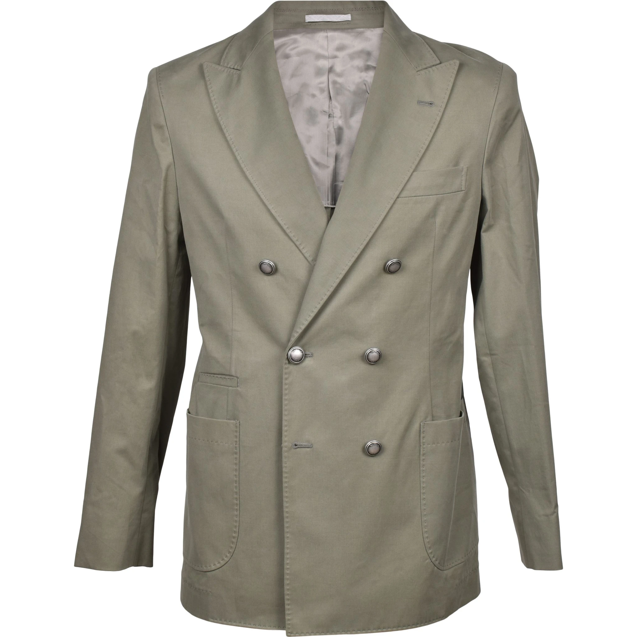 Green Cotton Blazer