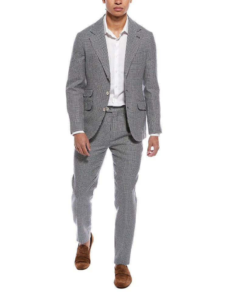 Blue Linen Two-Piece Suit