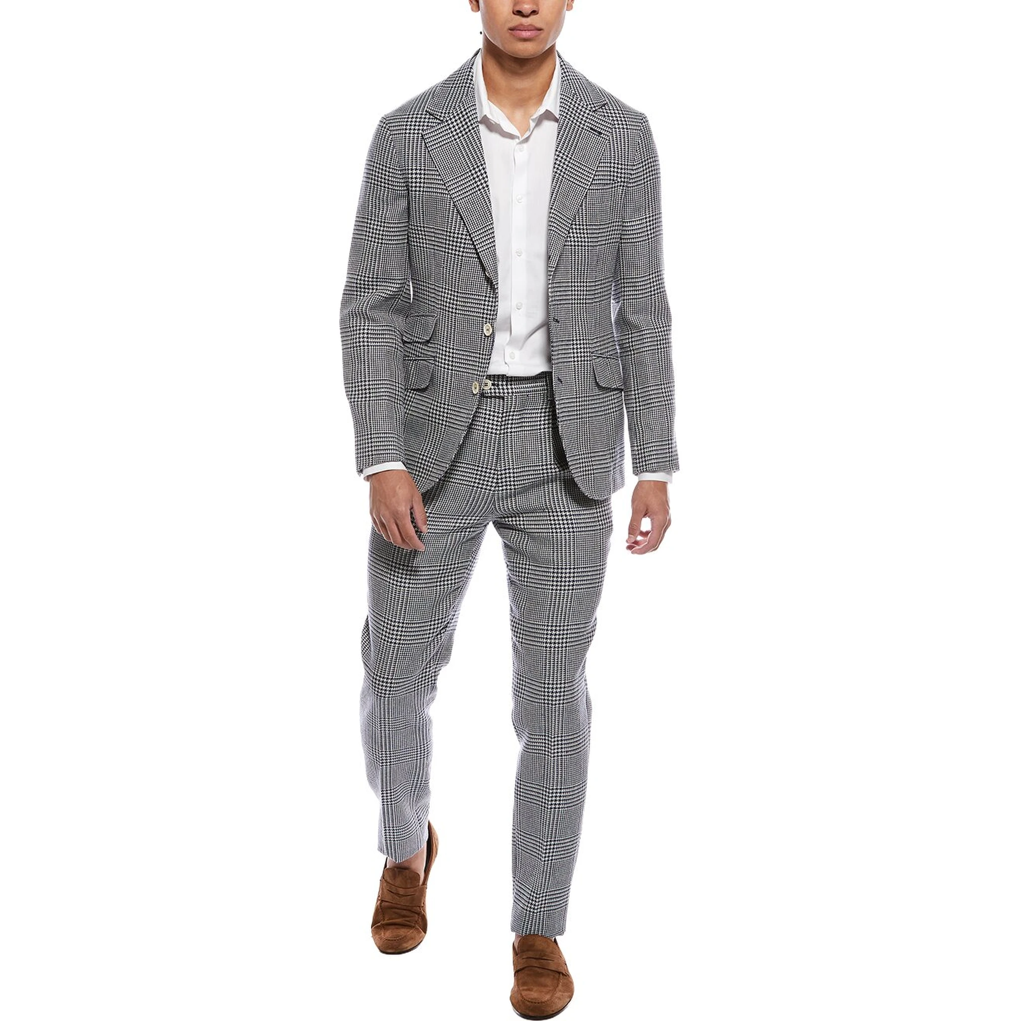 Blue Linen Two-Piece Suit