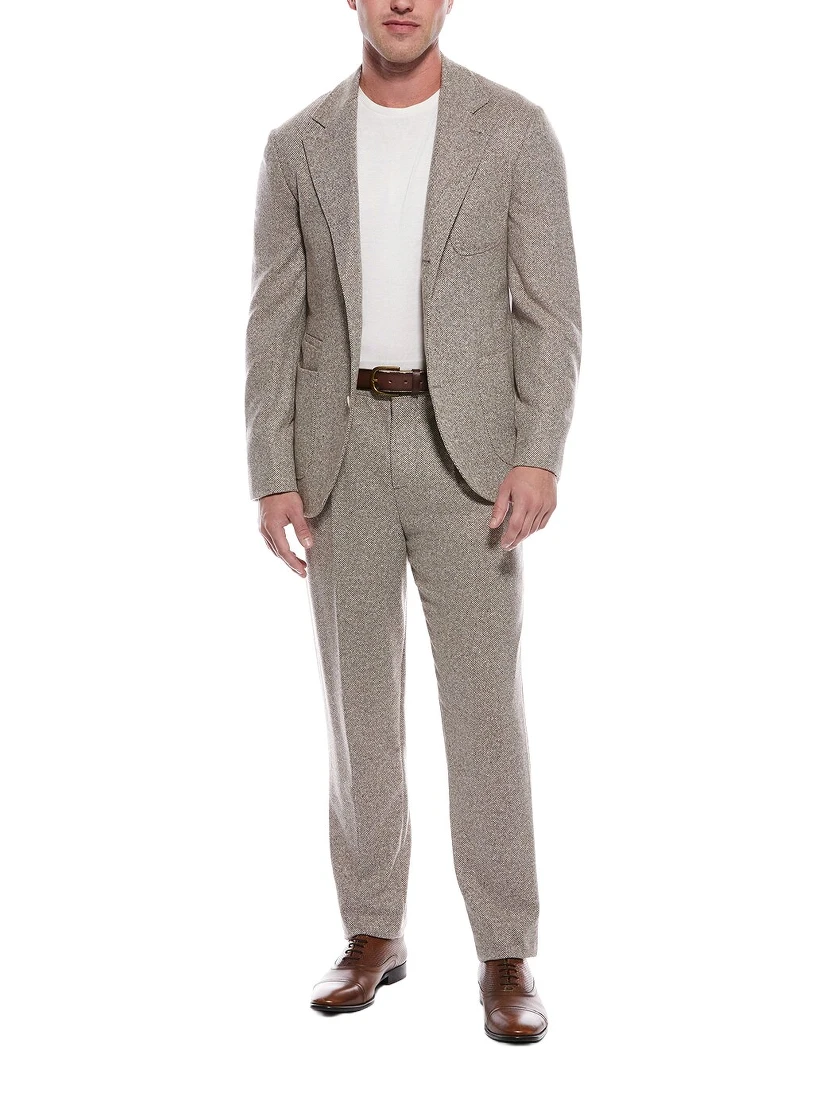 Brown Wool Two-Piece Suit