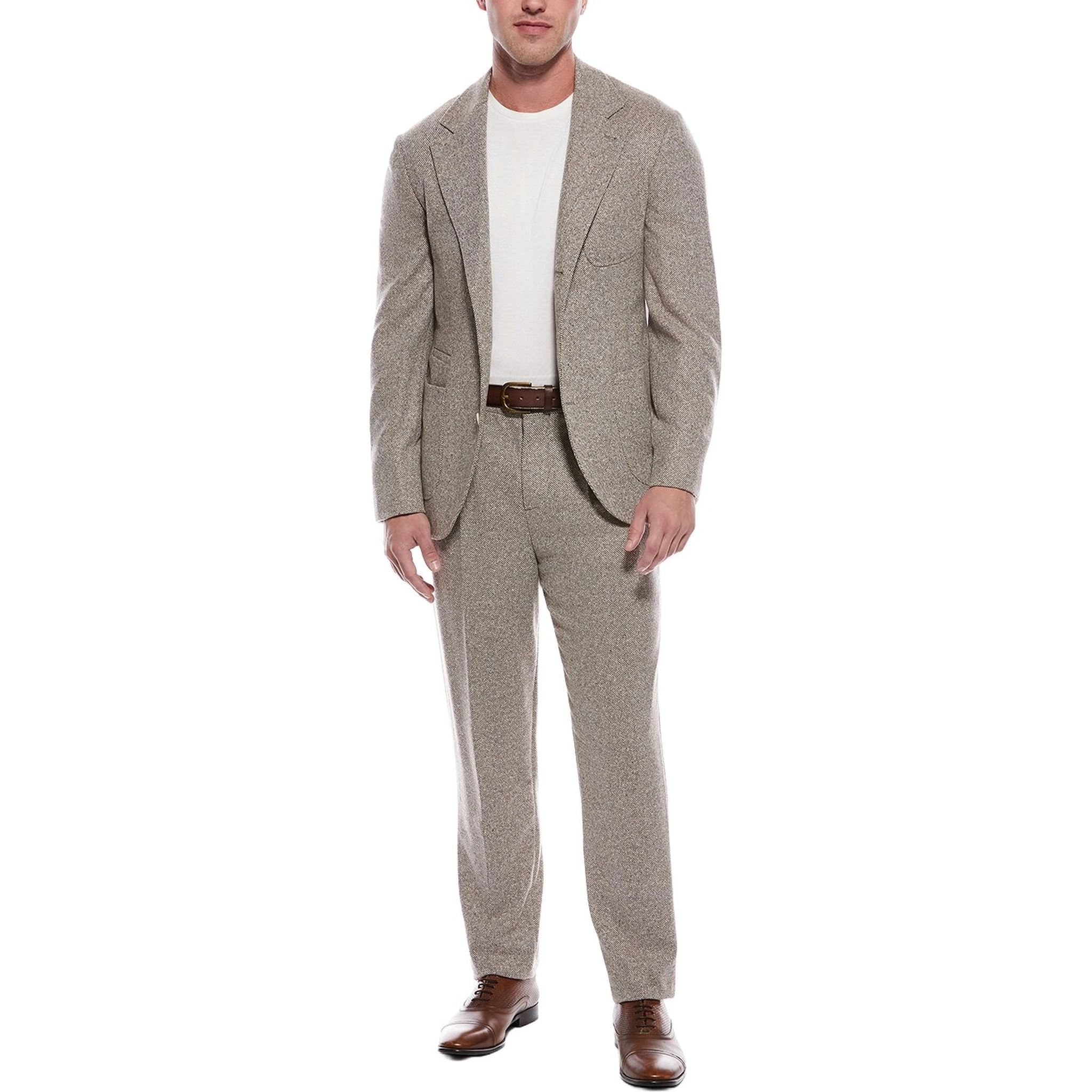 Brown Wool Two-Piece Suit