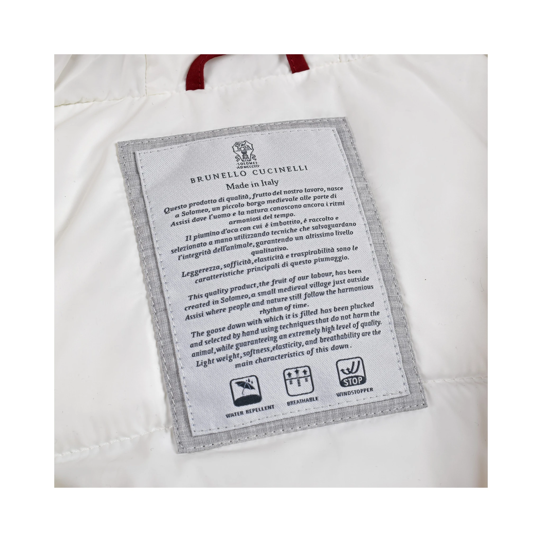Beige Cotton Full-Length Jacket