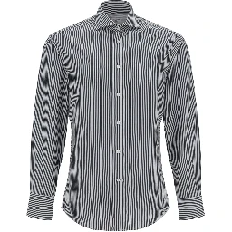 Bicolor Cotton Pattern Shirt
