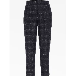 Gray Silk Casual Pants