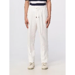 Beige Linen Casual Pants