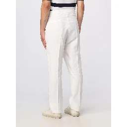 Beige Linen Casual Pants