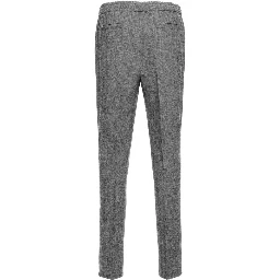 Gray Wool Casual Pants