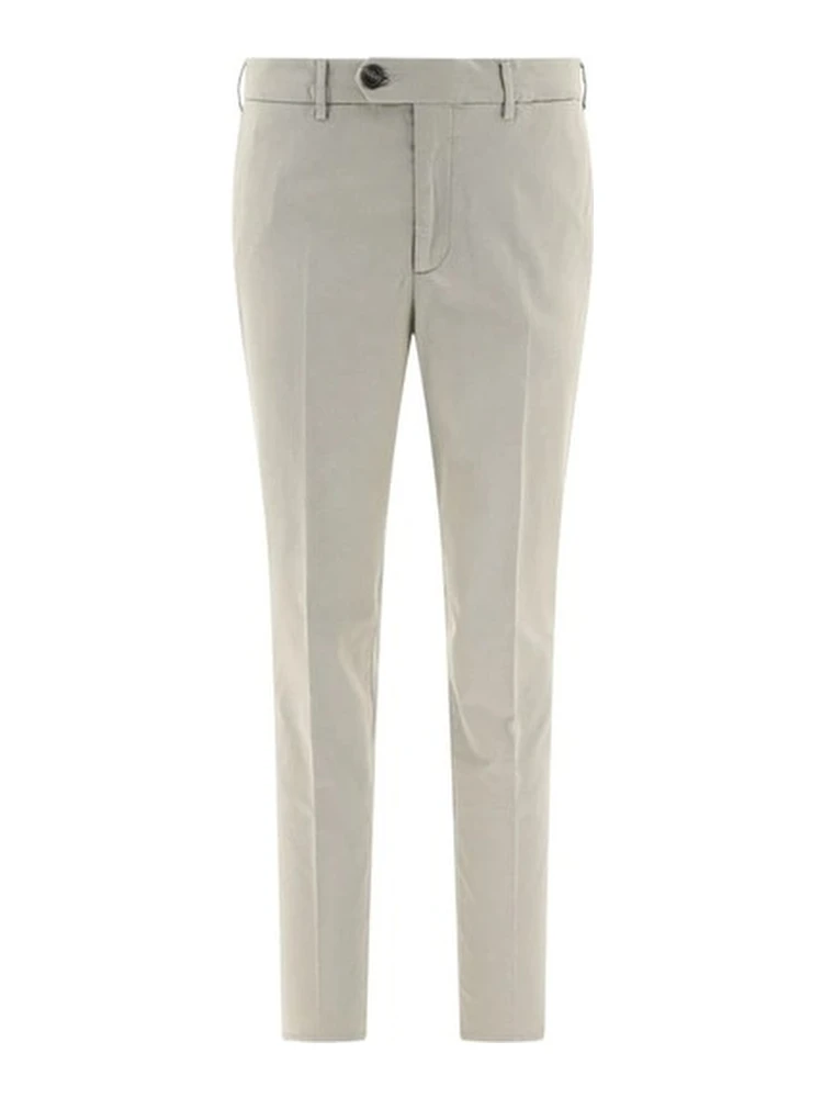 Bicolor Cotton Casual Pants