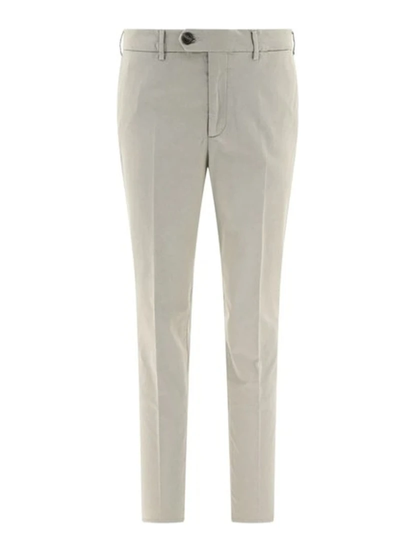 Bicolor Cotton Casual Pants