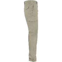 Bicolor Cotton Cargo Pants