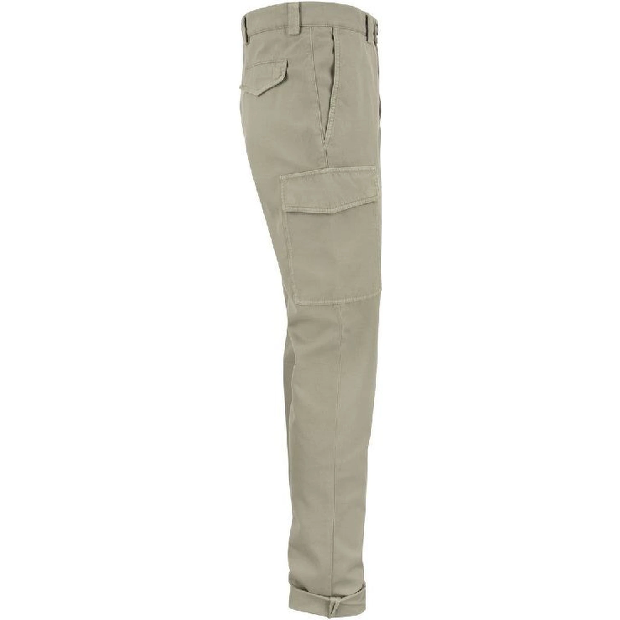 Bicolor Cotton Cargo Pants