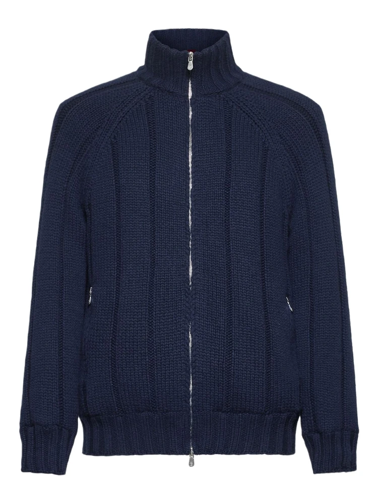 Blue Cashmere Jackets And Coat