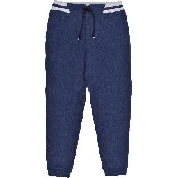 Blue Cotton Joggers (Workout Pants)