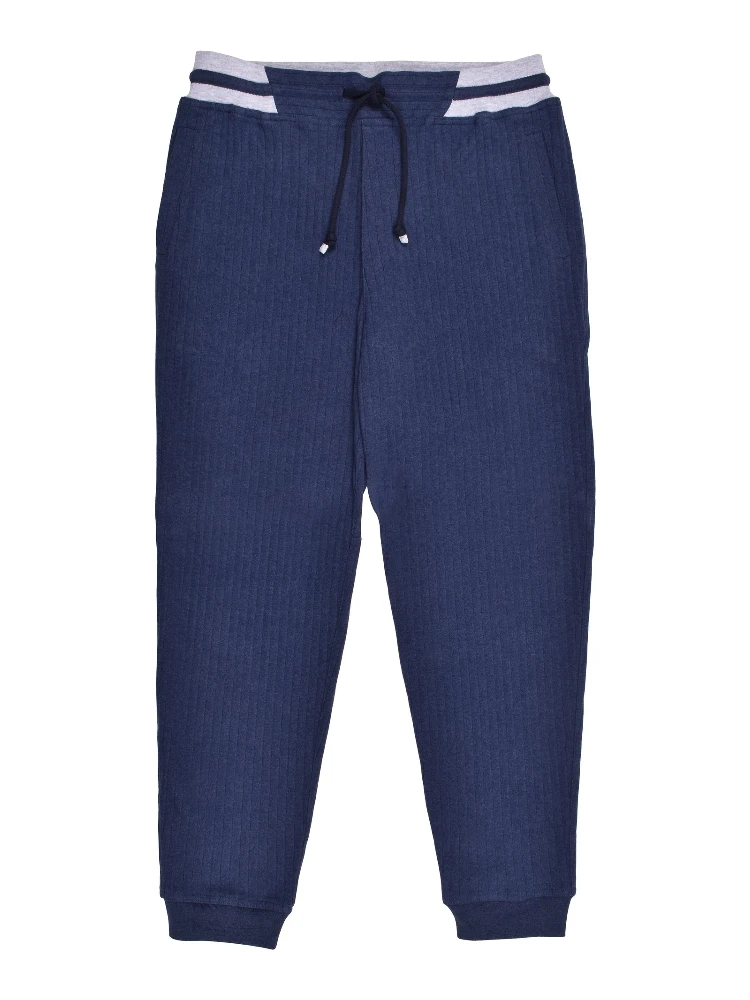 Blue Cotton Joggers (Workout Pants)
