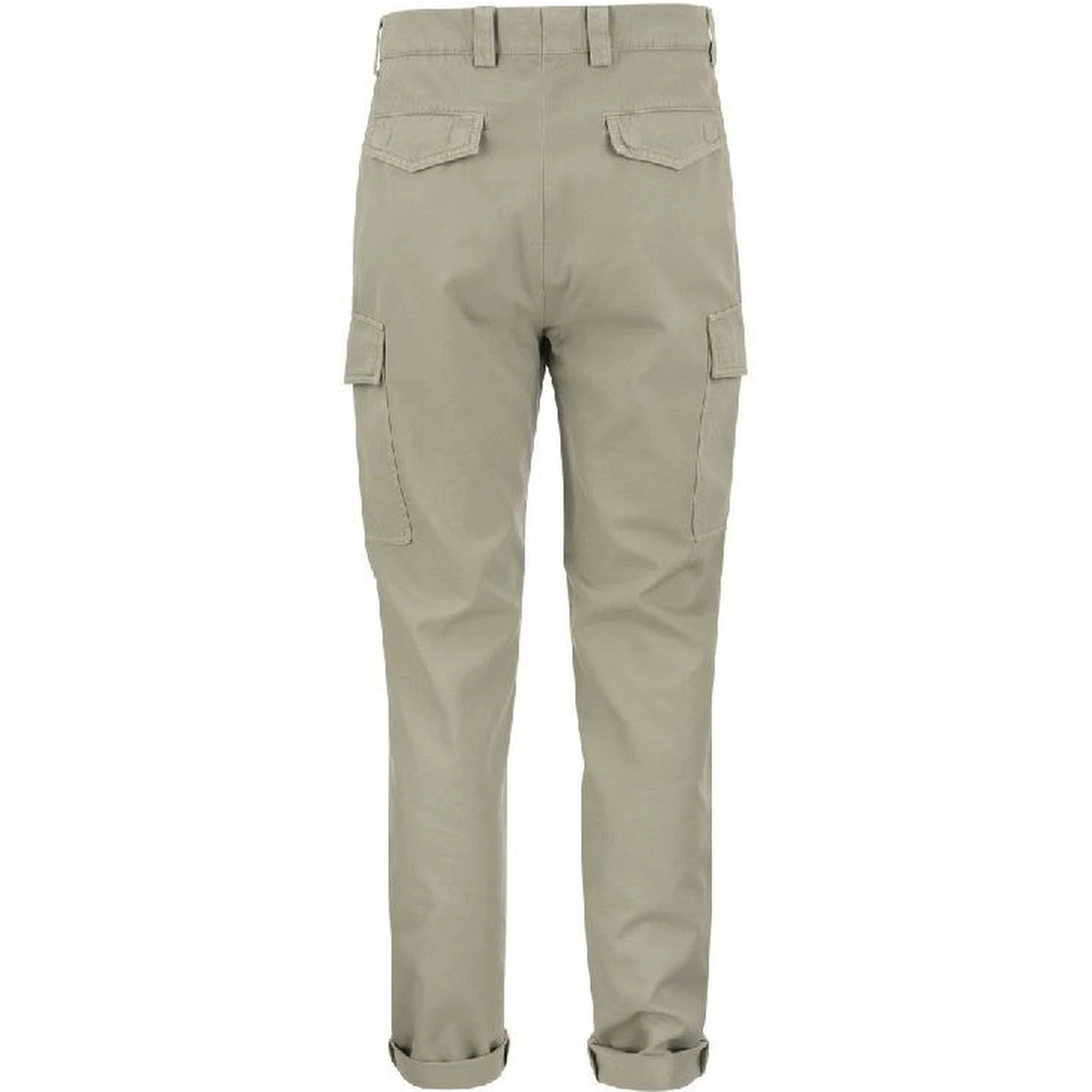 Bicolor Cotton Cargo Pants