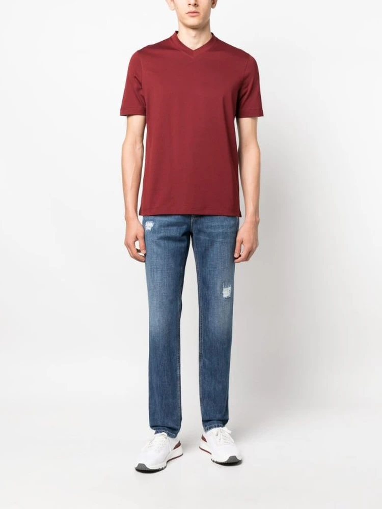 Blue Cotton Straight-Leg Jeans alternative