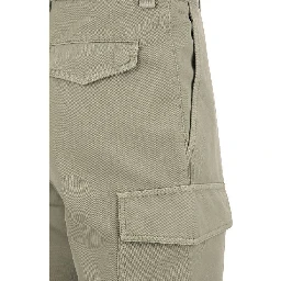 Bicolor Cotton Cargo Pants