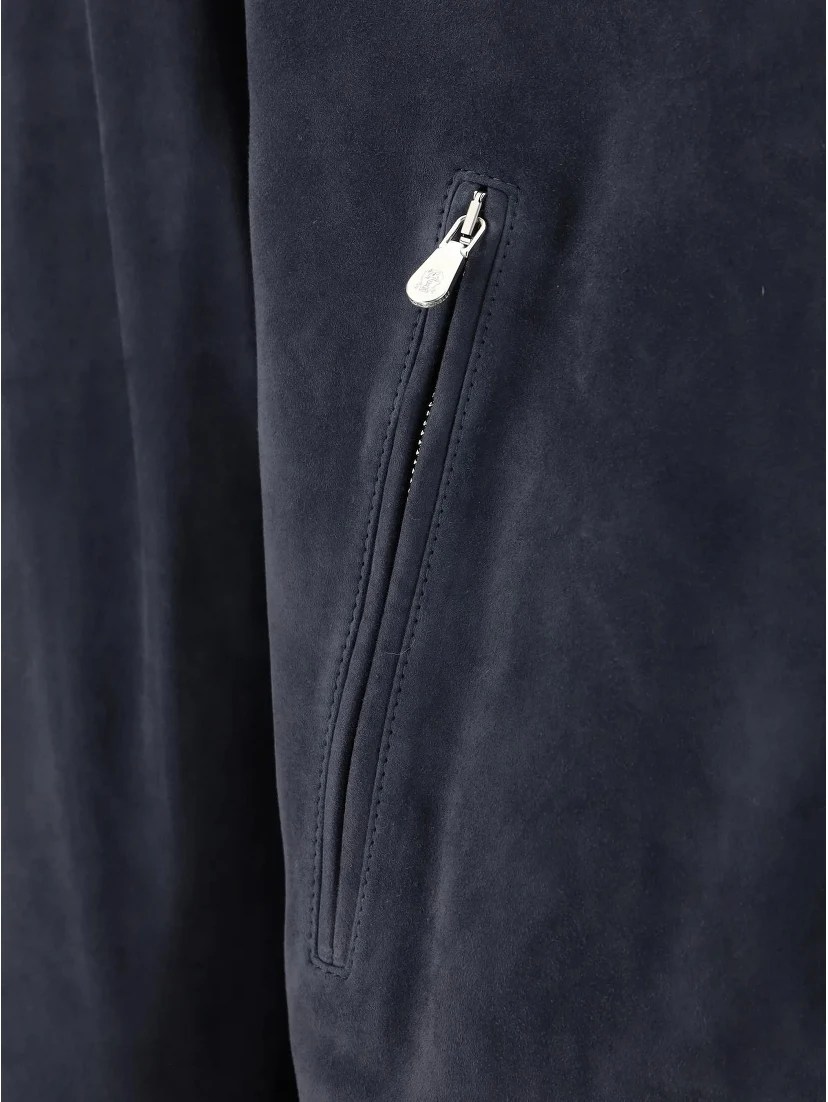 Blue Leather Jacket