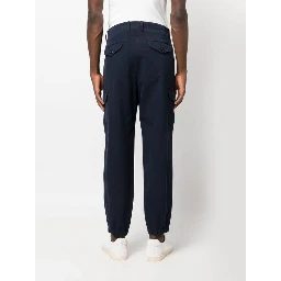 Blue Cotton Cargo Pants