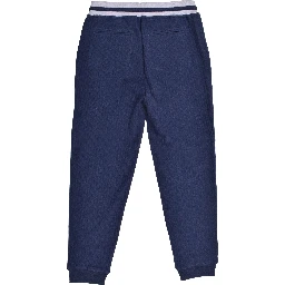 Blue Cotton Joggers (Workout Pants)