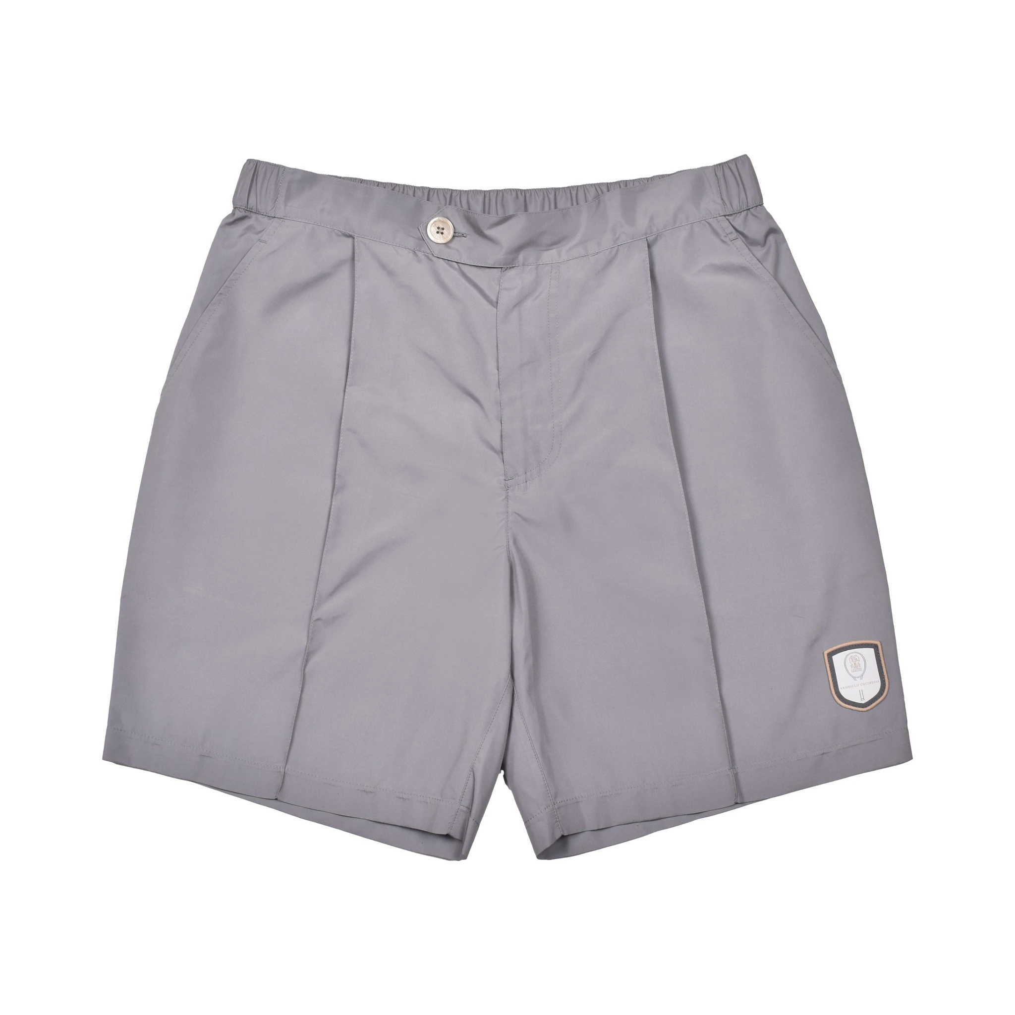 Gray Polyester Shorts