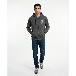 سويت شيرت قطني رمادي