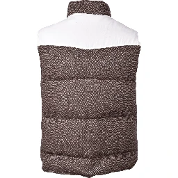 Brown Wool Sleveless Jacket