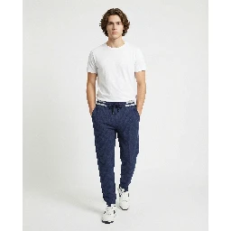 Blue Cotton Joggers (Workout Pants)