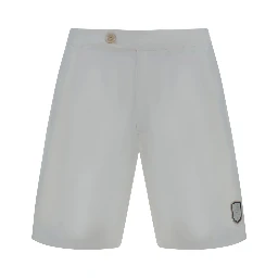 White Polyester Shorts