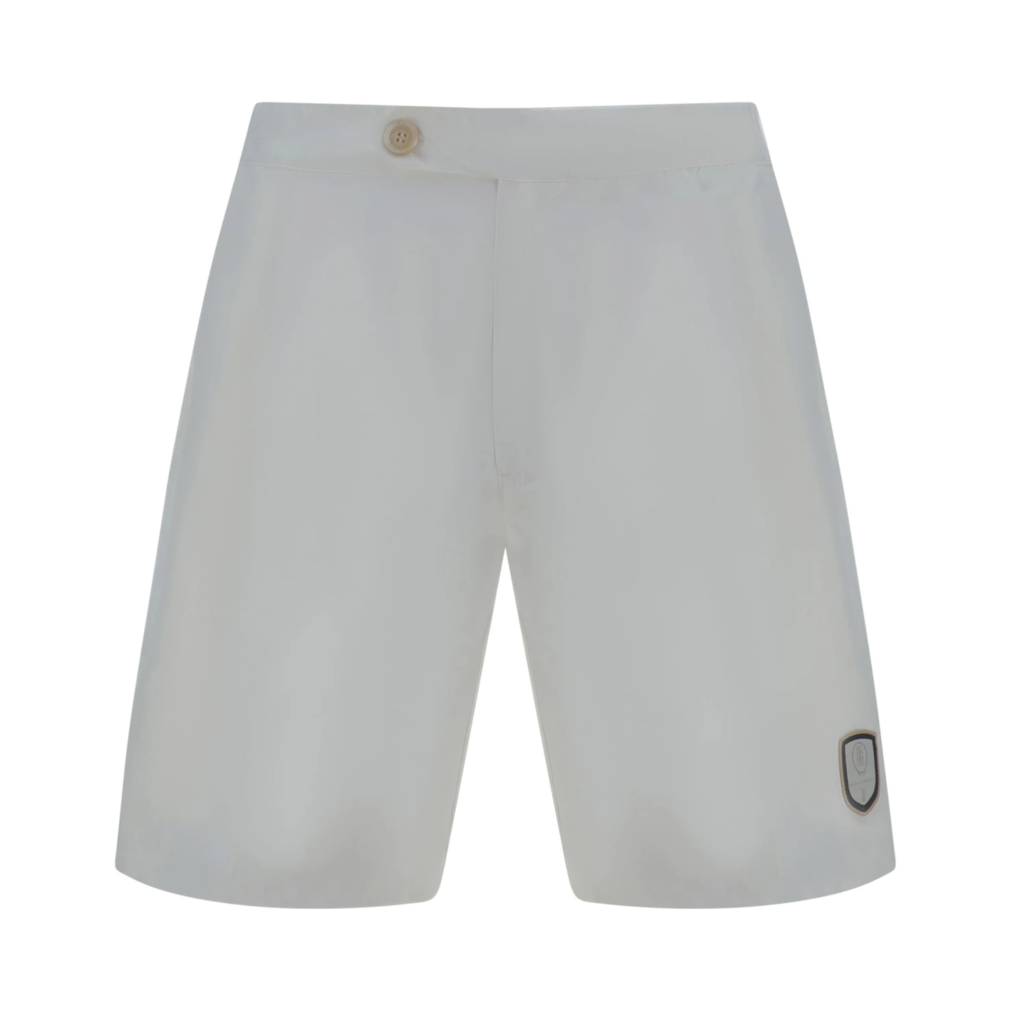 White Polyester Shorts