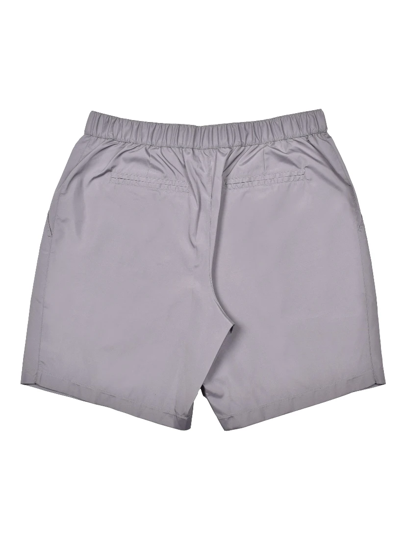Gray Polyester Shorts