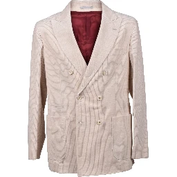Beige Cotton Blazer