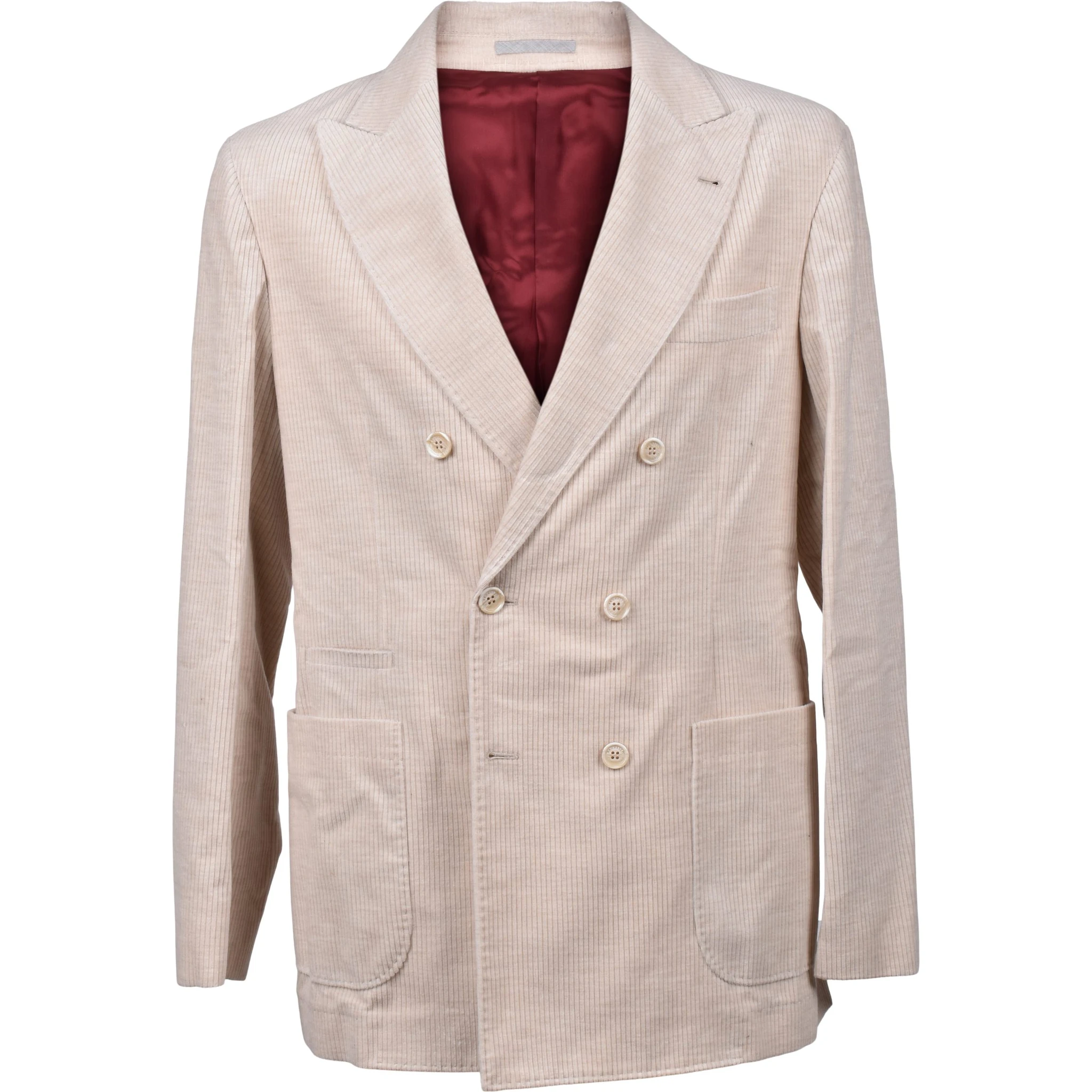 Beige Cotton Blazer