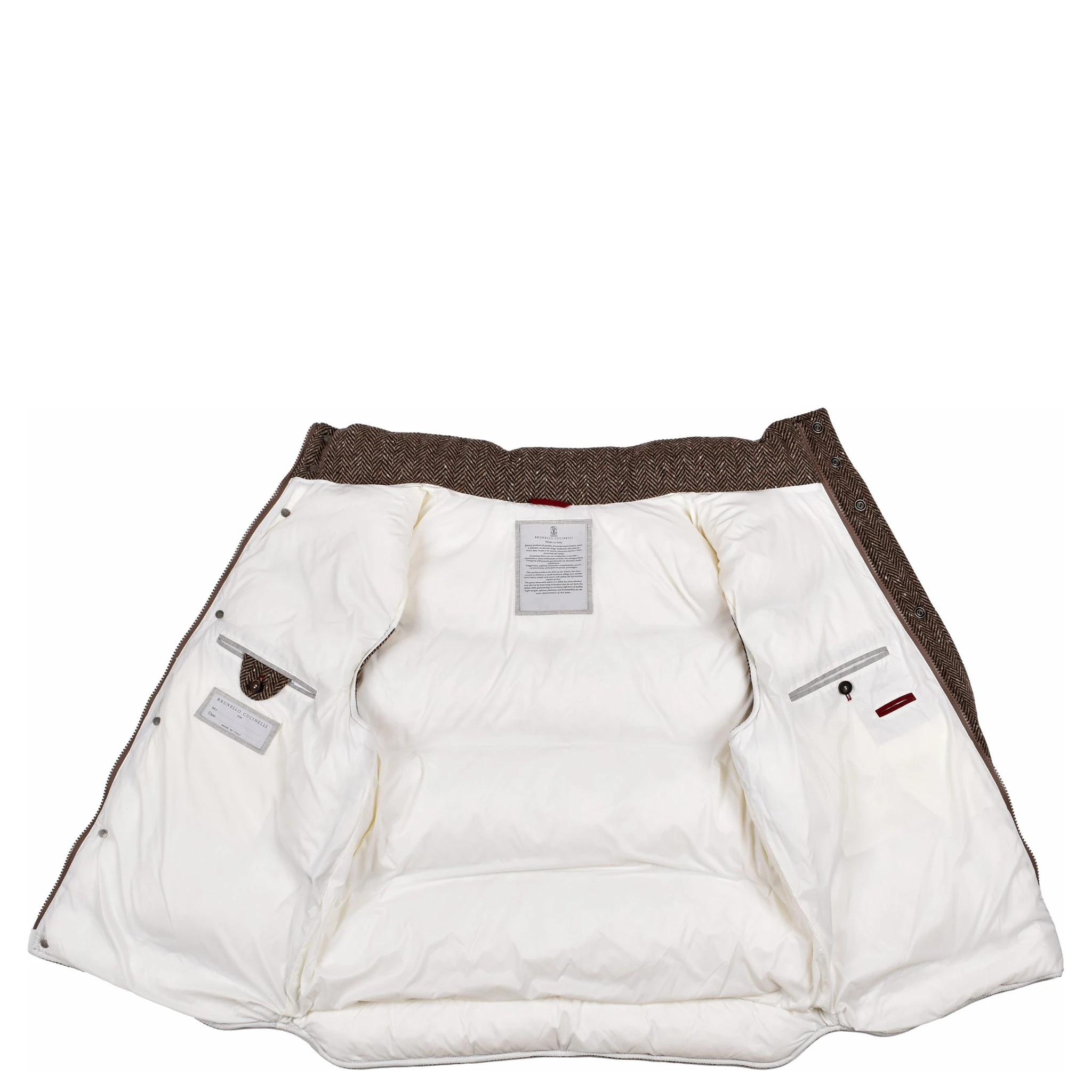 Brown Wool Sleveless Jacket