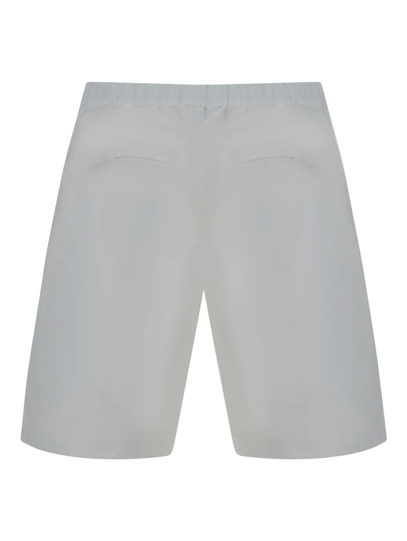 White Polyester Shorts