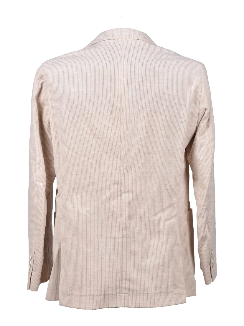 Beige Cotton Blazer