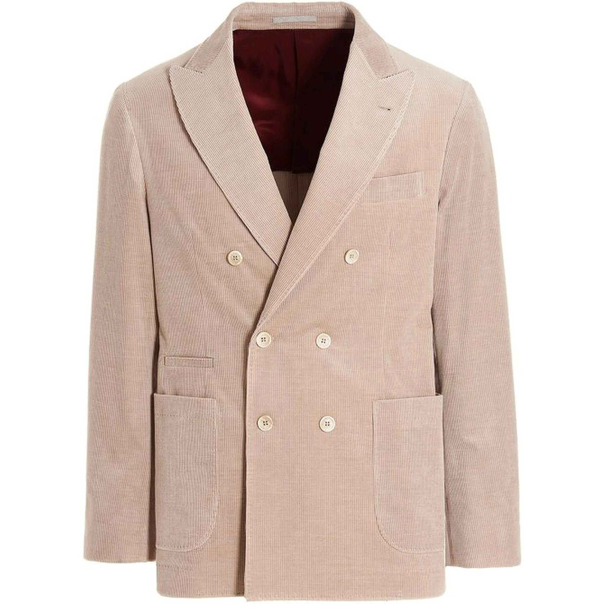 Beige Cotton Blazer