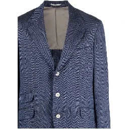 Blue Wool Jackets And Coat