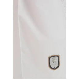 White Polyester Shorts