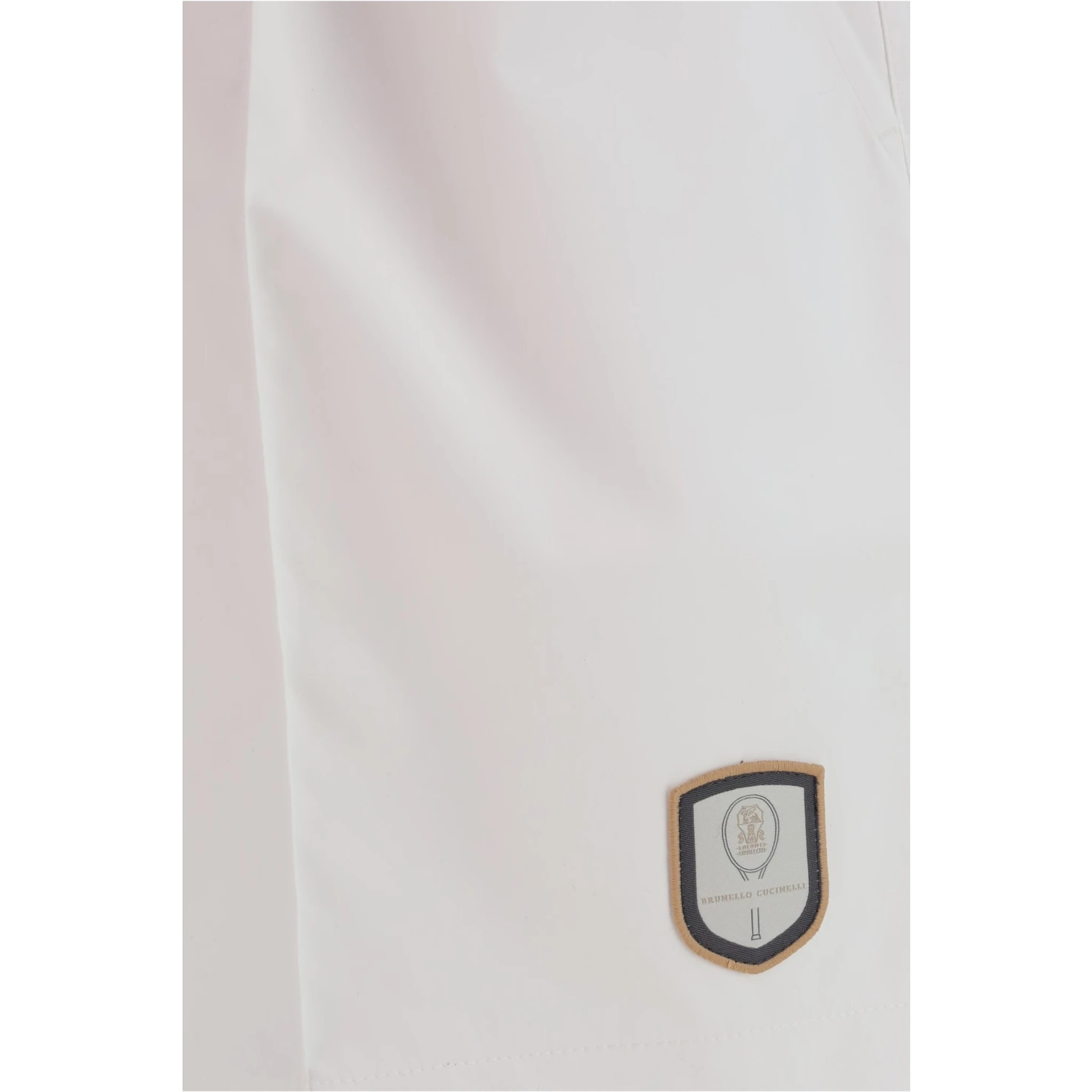 White Polyester Shorts