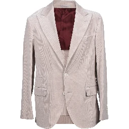 Beige Cotton Blazer