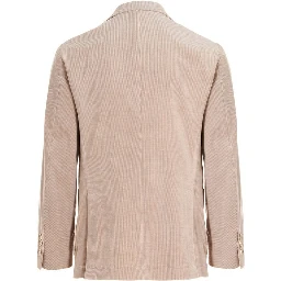 Beige Cotton Blazer