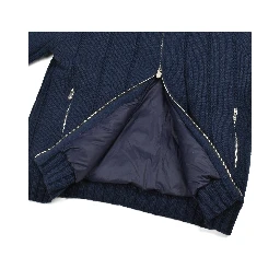 Blue Cashmere Jackets And Coat