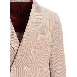 Beige Cotton Blazer