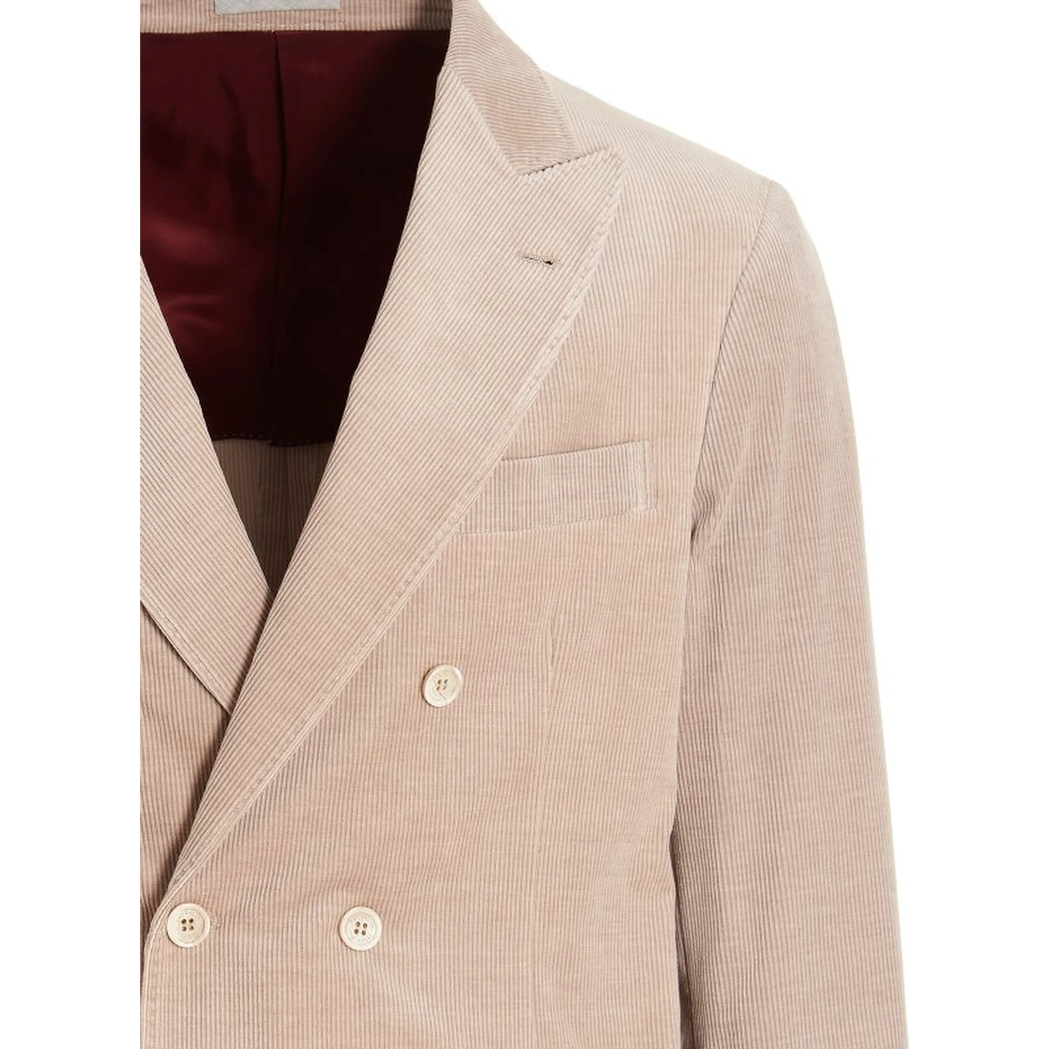 Beige Cotton Blazer